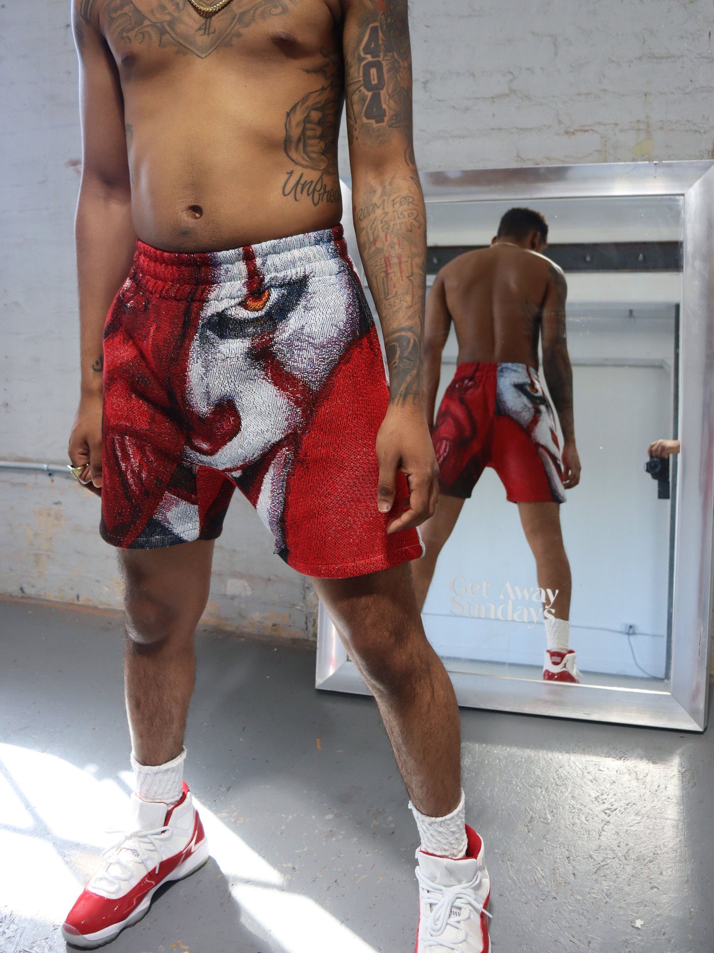 PENNYWISE HANDMADE TAPESTRY JACQUARD FABRIC SHORTS