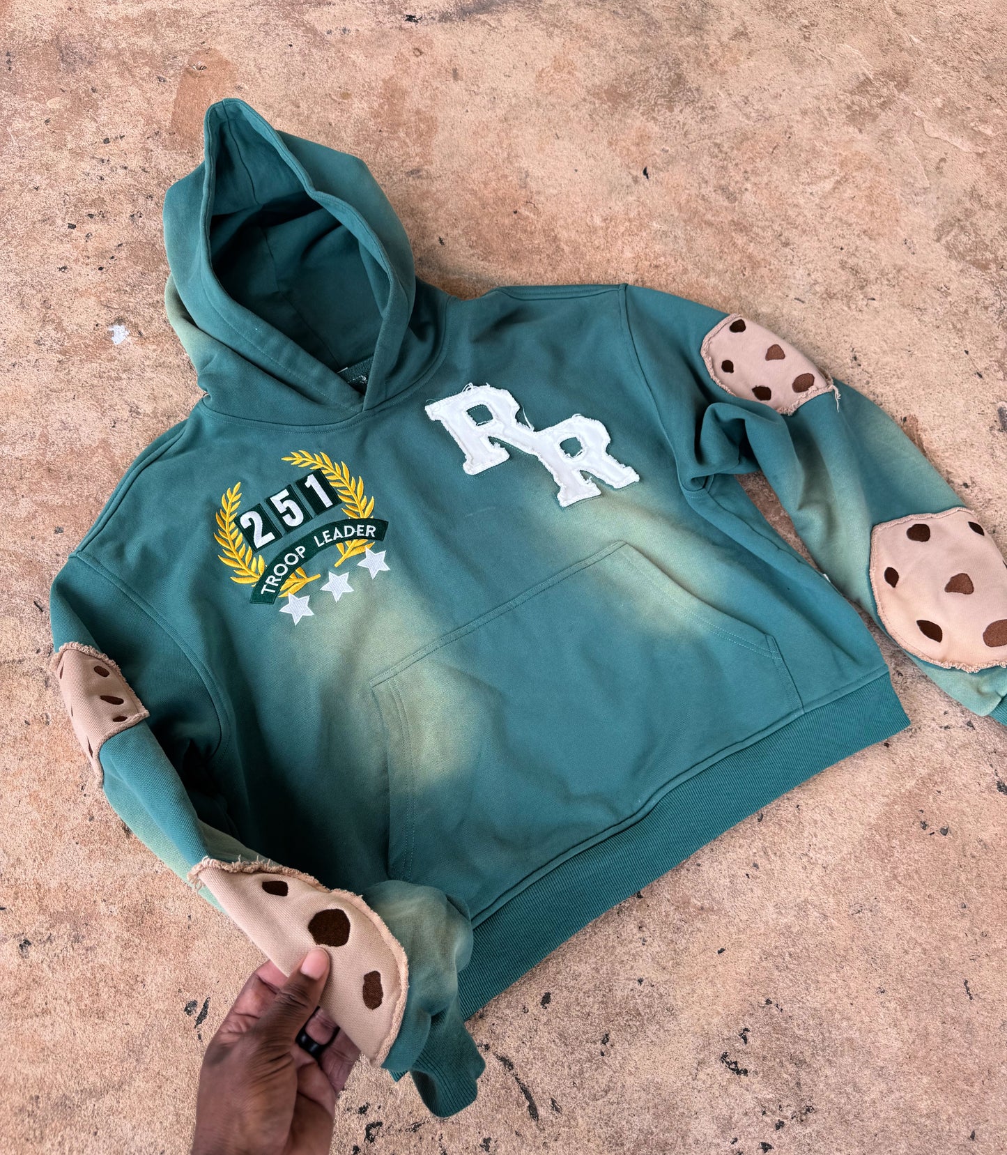 GIRL SCOUT COOKIES DISTRESSED SUN FADE HOODIE