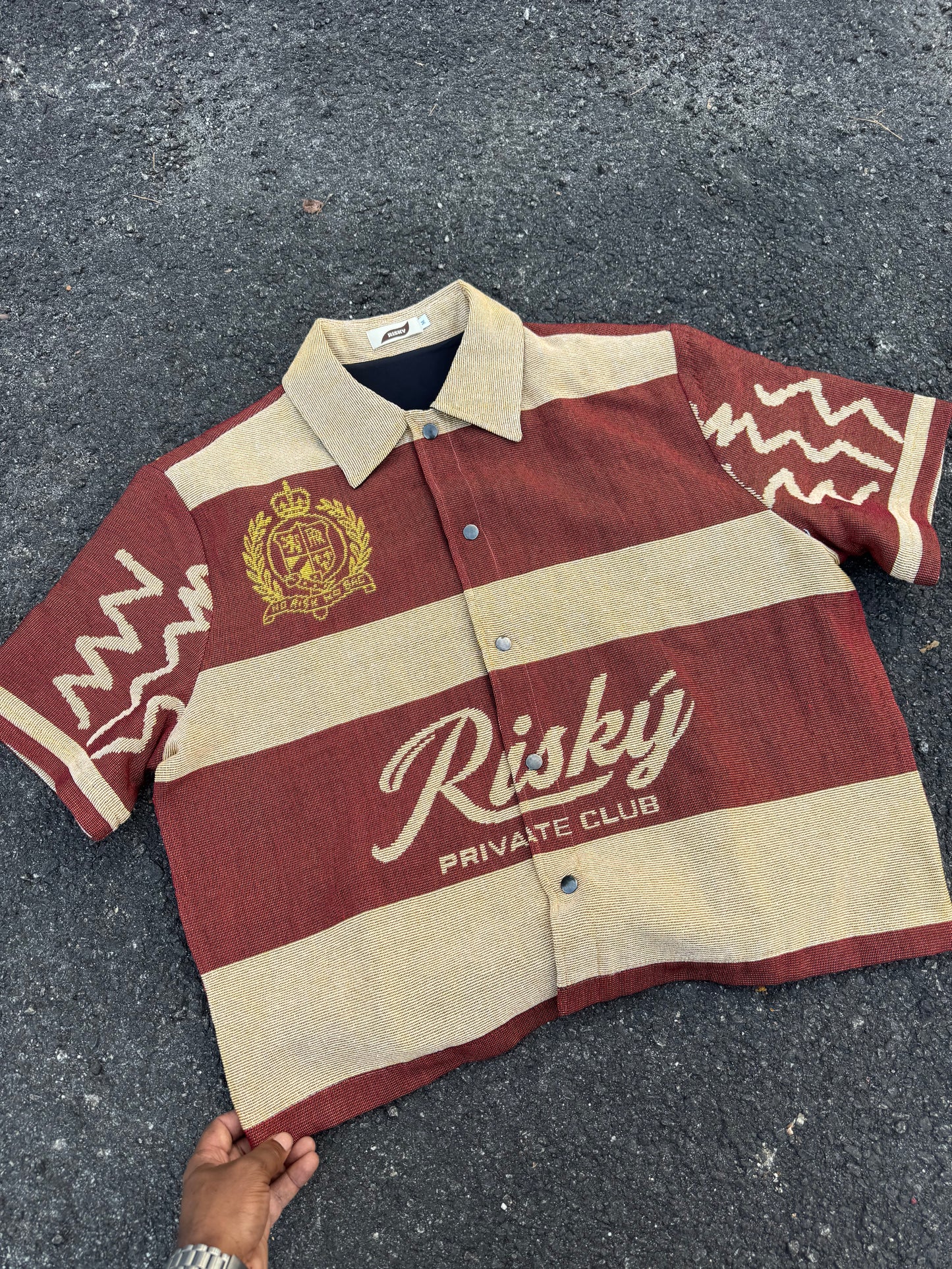 NEW MONEY TAPESTRY JACQUARD FABRIC SHIRT