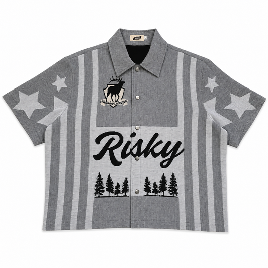 BOYS OF AMERICA HANDMADE TAPESTRY JACQUARD FABRIC WORK GREY