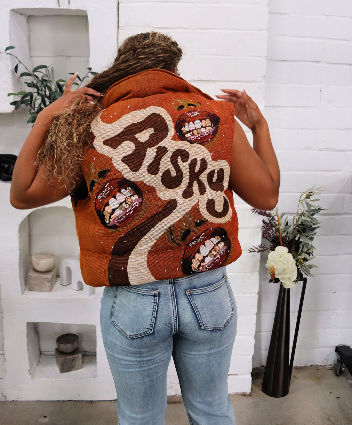 GRILLZ HANDMADE TAPESTRY JACQUARD VEST