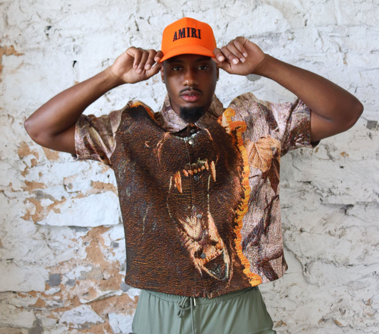 GRIZZLY HANDMADE TAPESTRY JACQUARD FABRIC WORK SHIRT