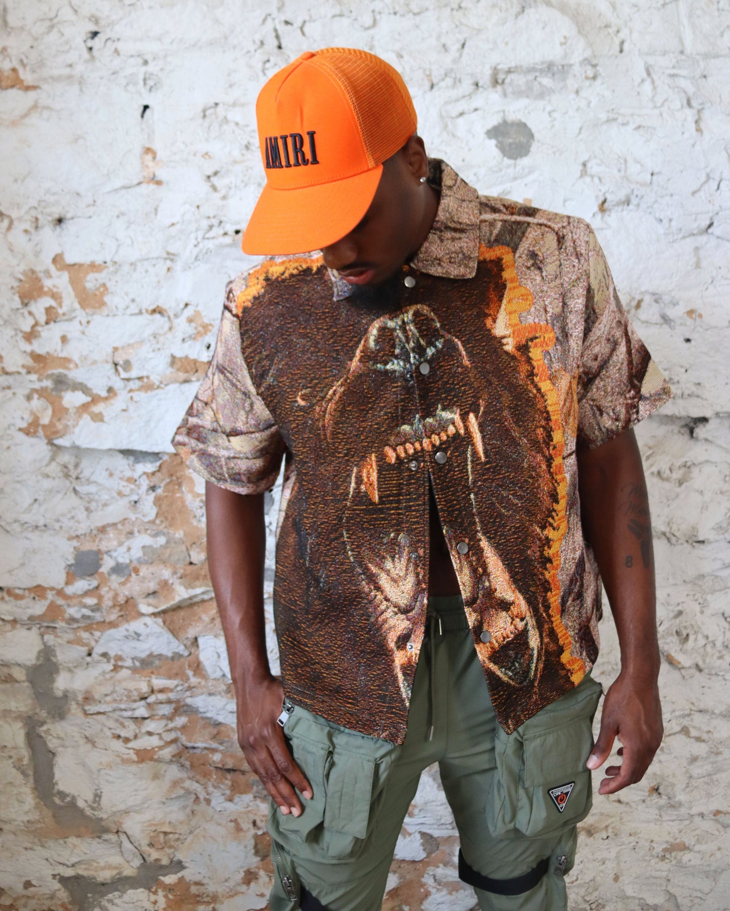 GRIZZLY HANDMADE TAPESTRY JACQUARD FABRIC WORK SHIRT