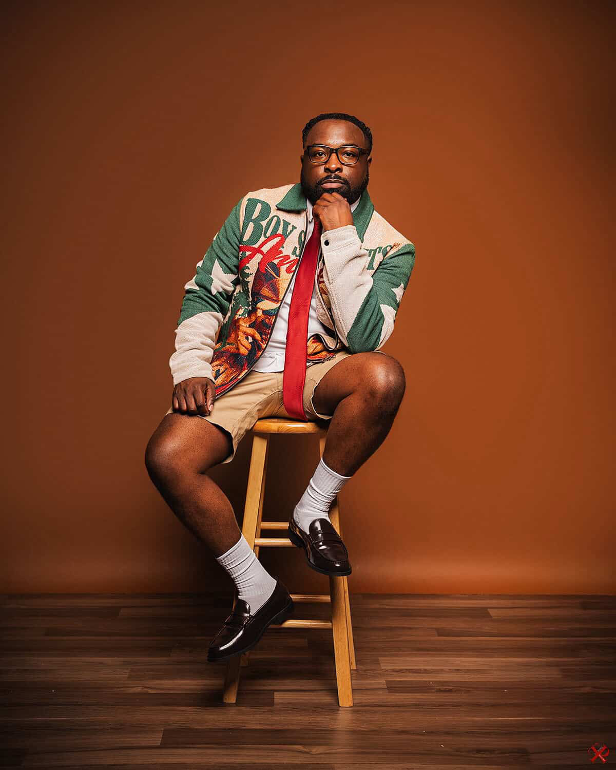 BOY SCOUTS OF AMERICA HANDMADE TAPESTRY JACQUARD ZIPPERED JACKET